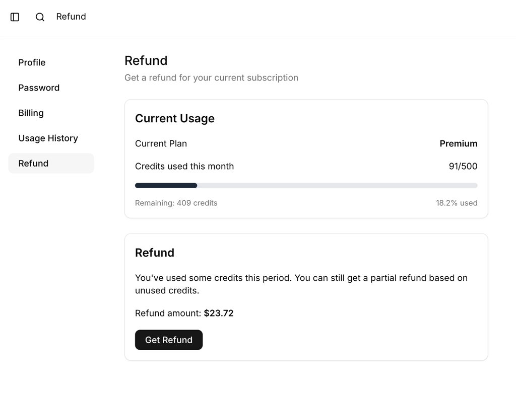 Reddiscope offers 1-click refund